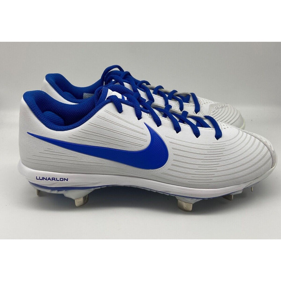 Nike Lunar Hyperdiamond 3 Pro Sz 9 Pro Woman's Softball White‎ Blue CD0110 106 - Picture 1 of 12